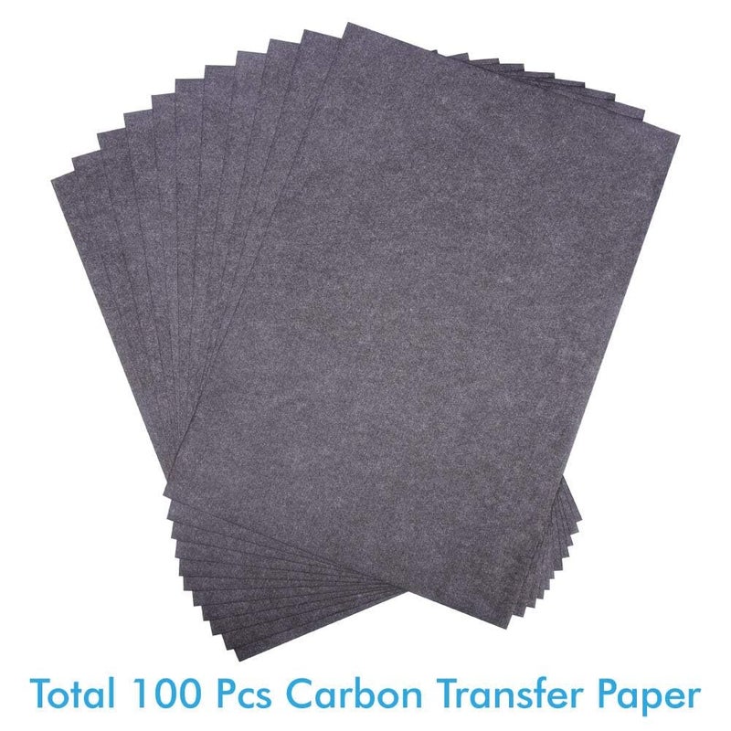 Selizo 100 Sheets Black Carbon Transfer Tracing Paper for Wood, Paper, Canvas and Other Art Surfaces (9 x 13 Inches) - Image 2